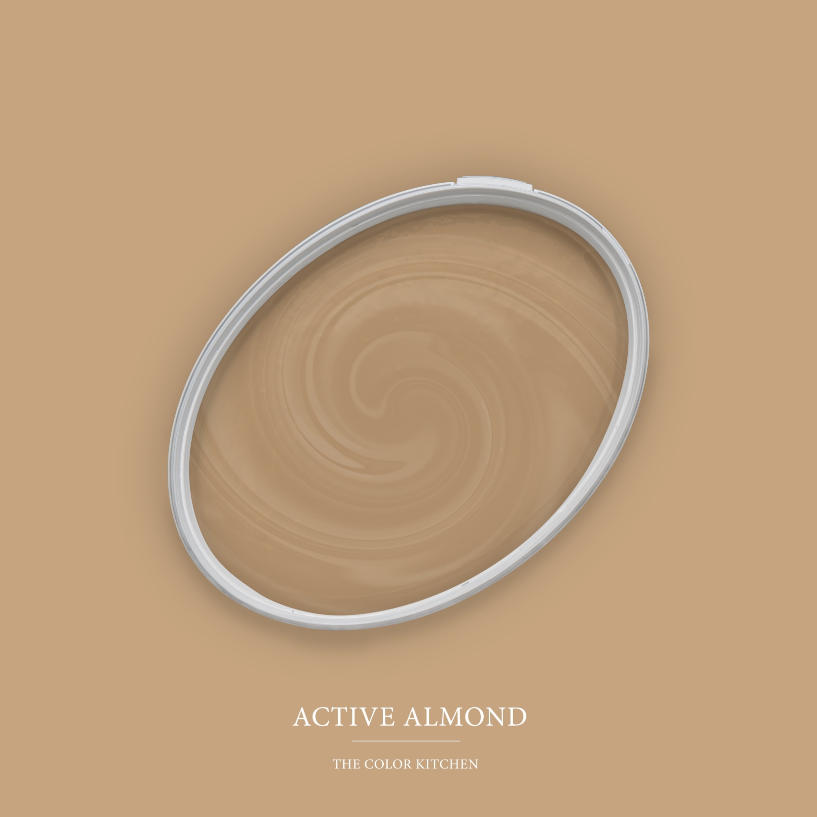 Wandfarbe Braun matt | The Color Kitchen Active Almond | Exklusive Innendispersion Hohe Deckkraft