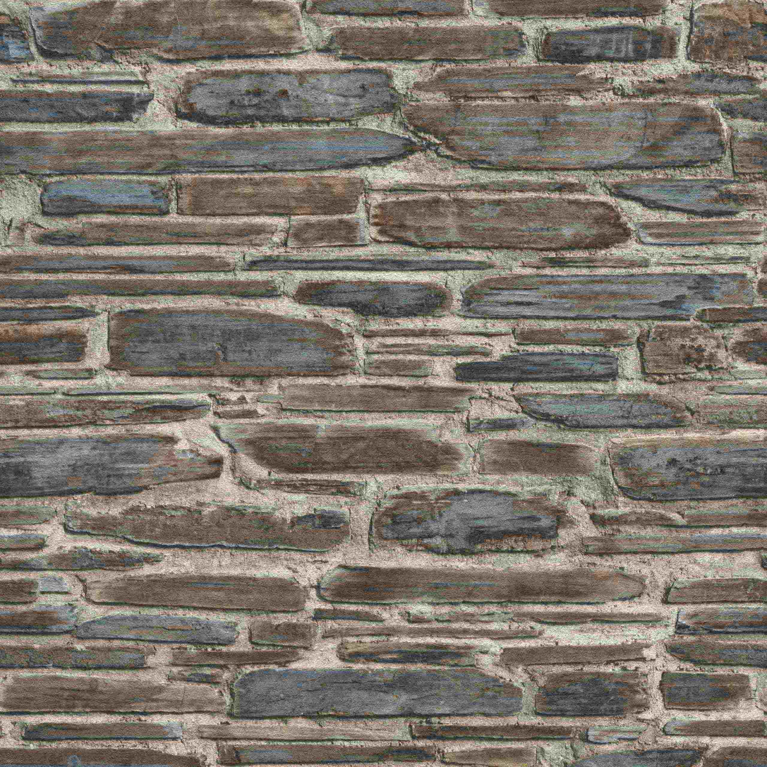 Rasch | Selection | 863420 | Vliestapete | Steinoptik | 0.53 x 10.05 m | Grau