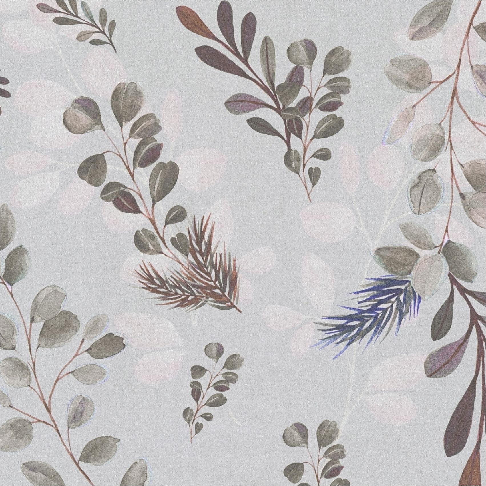 Vliestapete 782212 Mustertapete Grau Braun Muster Motive Floral Anna D Andrea A.S. Création