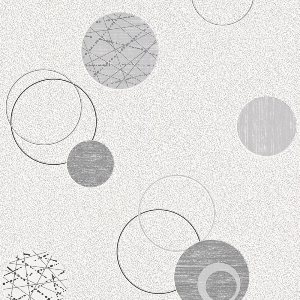 Rasch | Das Beste (2025) | 475906 | Vliestapete | Muster & Motive | 10.05 x 0.53 m | Weiß | Schwarz