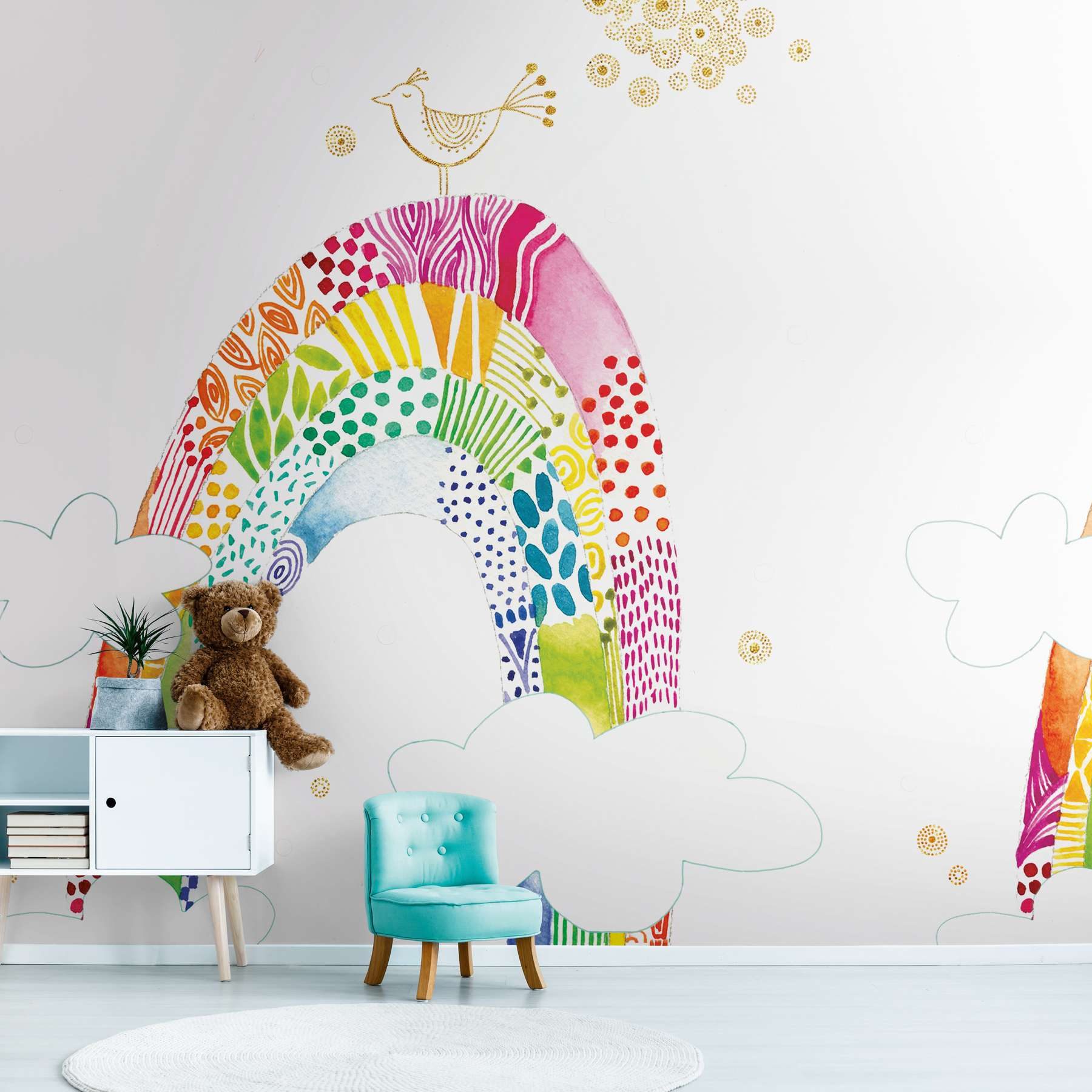 A.S. Creation Fototapete The Wall II 392151 Ein Motiv pro Rolle Kinderzimmer Bunt
