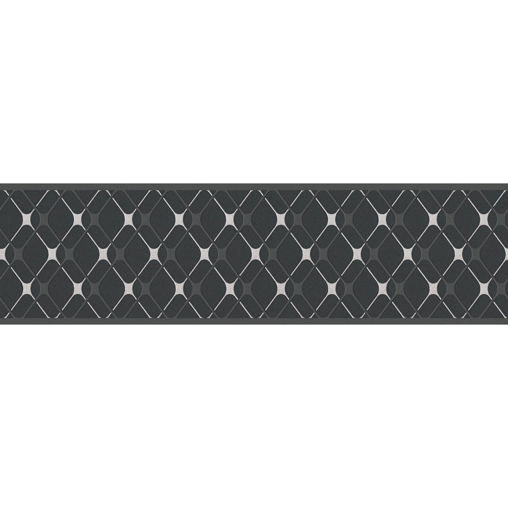 A.S. Creation | Only Borders 11 | 384225 | Vliesbordüre | Geometrisch | 5.00 x 0.17 m | Schwarz