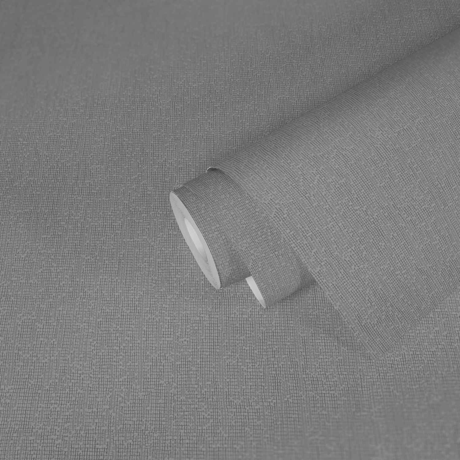 A.S. Creation | #Hygge | 385991 | Vliestapete | Einfarbig | Uni | 0.53 x 10.05 m | Grau