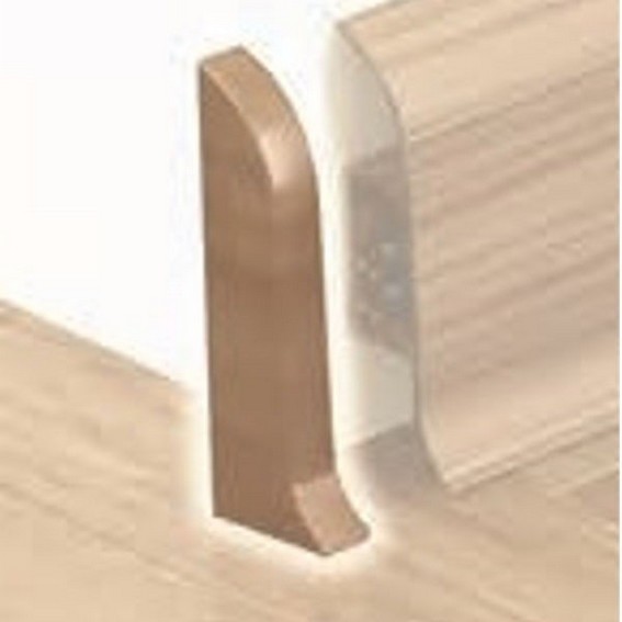 Endkappen für PVC Sockelleiste "Arco" weiß