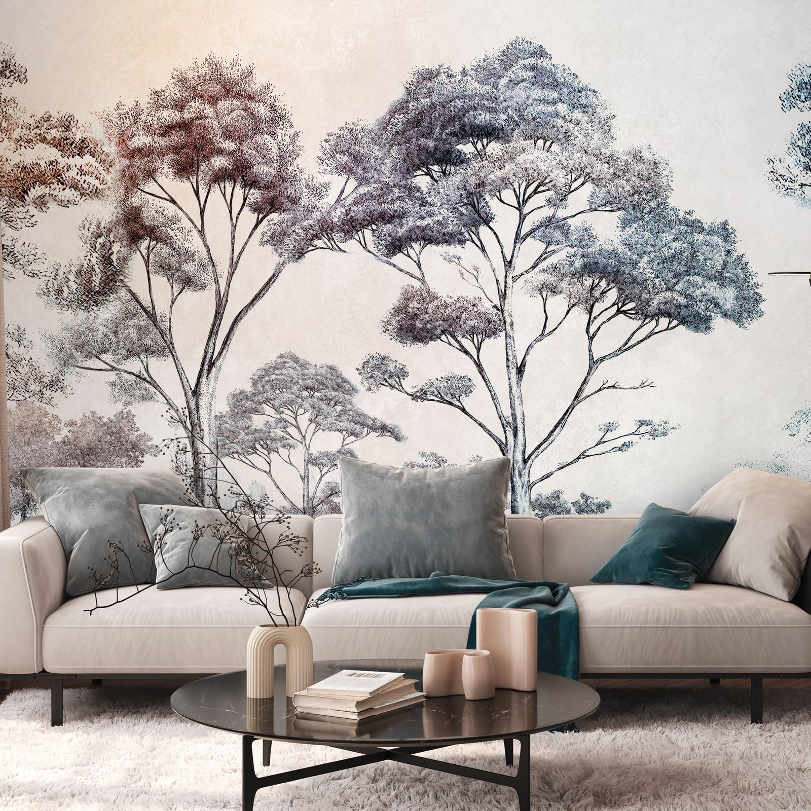 A.S. Creation Fototapete The Wall III 399021 Ein Motiv pro Rolle Bäume Blätter Bunt Creme