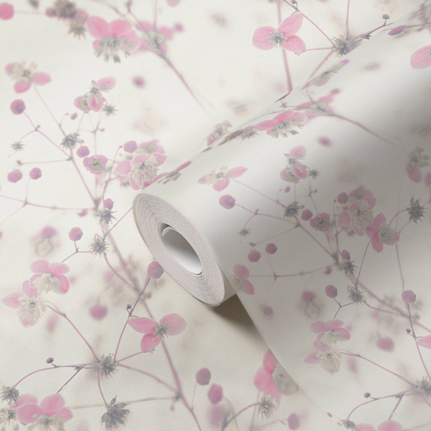A.S. Creation | PintWalls | 387264 | Vliestapete | Blumenoptik | 0.53 x 10.05 m | Rosa