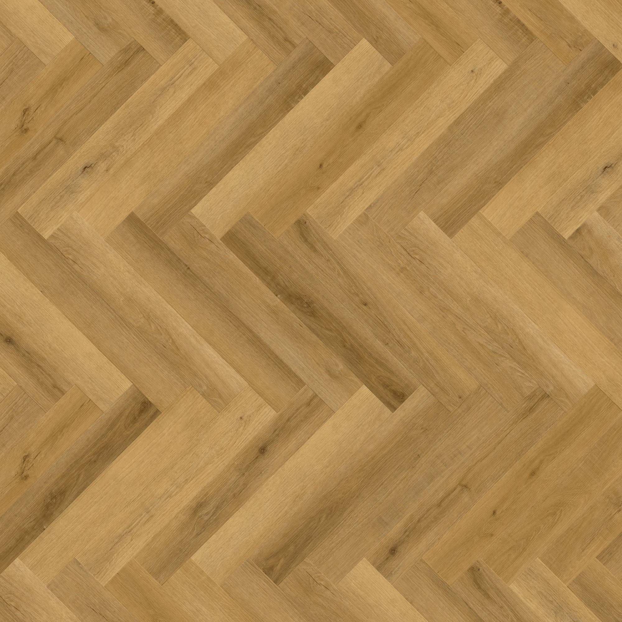 Vinylboden 24H3 8154H Fischgrät Designbelag 609.6 x 101.6 x 5.5 mm Klick Vinyl Holzoptik Braun NKL31