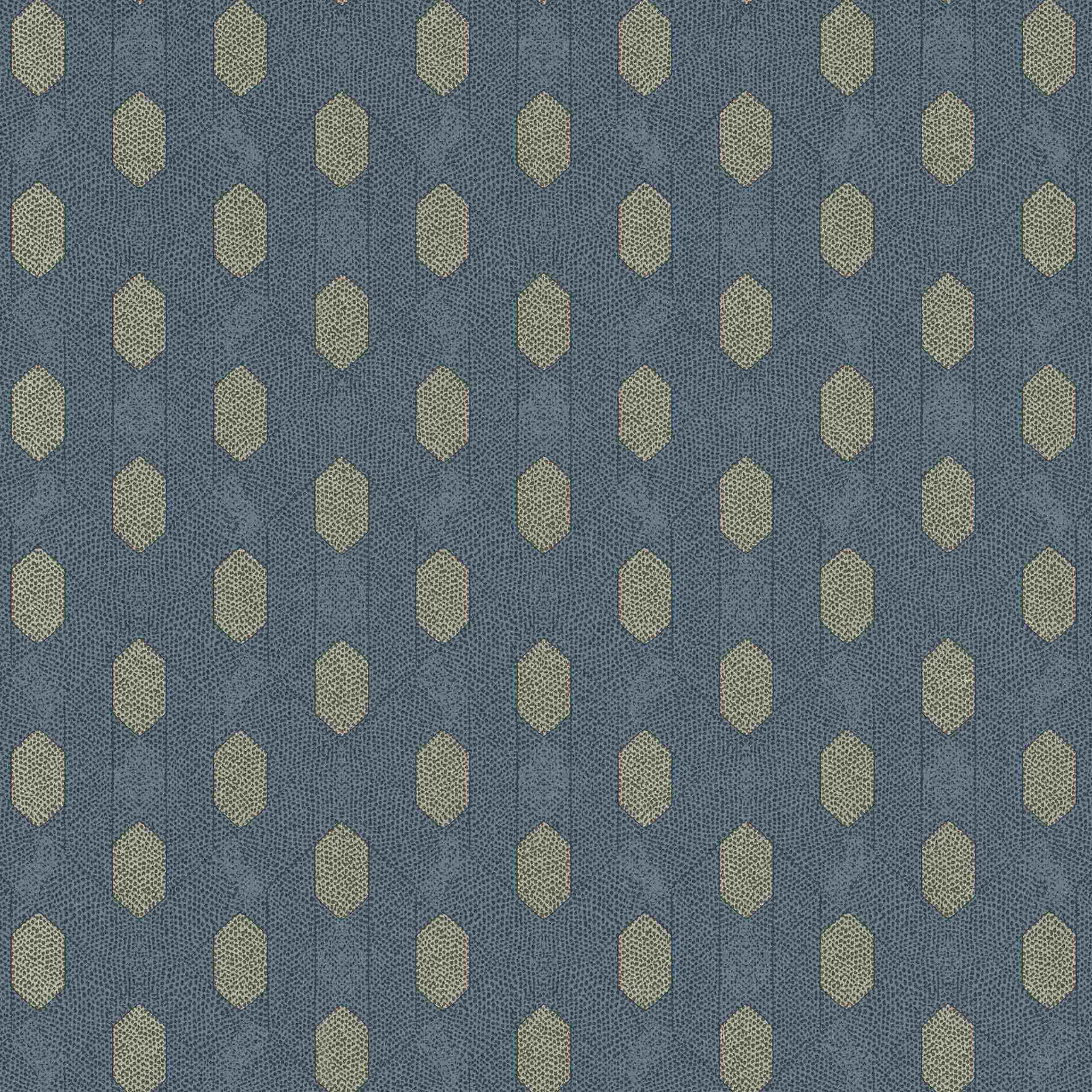 A.S. Creation | Absolutely Chic | 369734 | Vliestapete | 3D Optik | 0.53 x 10.05 m | Blau