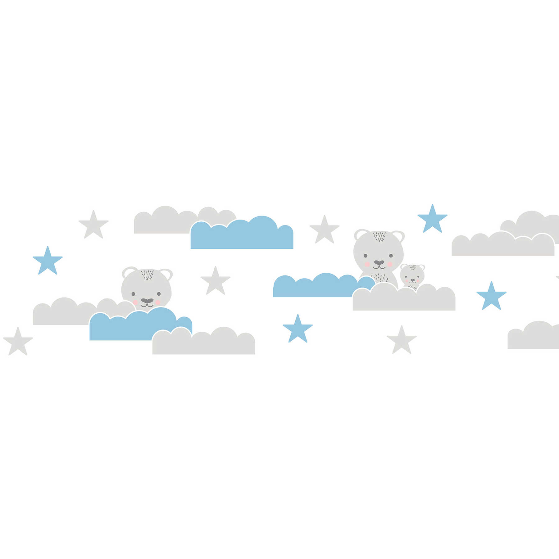 A.S. Creation | Lovely Kids | 403723 | Bordüre | Kinderzimmer | 5 x 0.155 m | Weiß