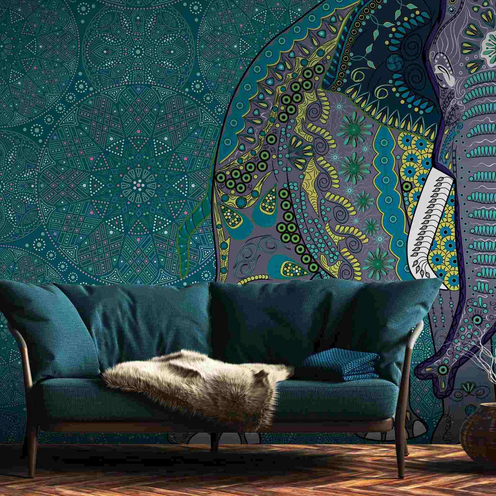 A.S. Creation Fototapete The Wall 382621 Ein Motiv pro Rolle Orientalisch Blau