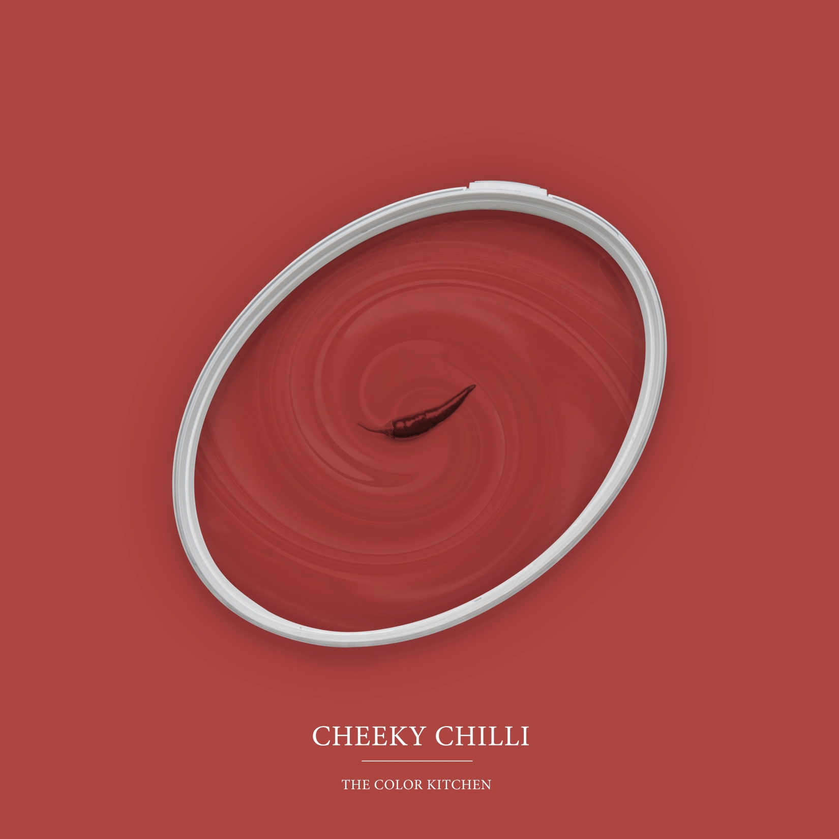 Wandfarbe Rot matt | The Color Kitchen Cheeky Chilli | Exklusive Innendispersion Hohe Farbintensität