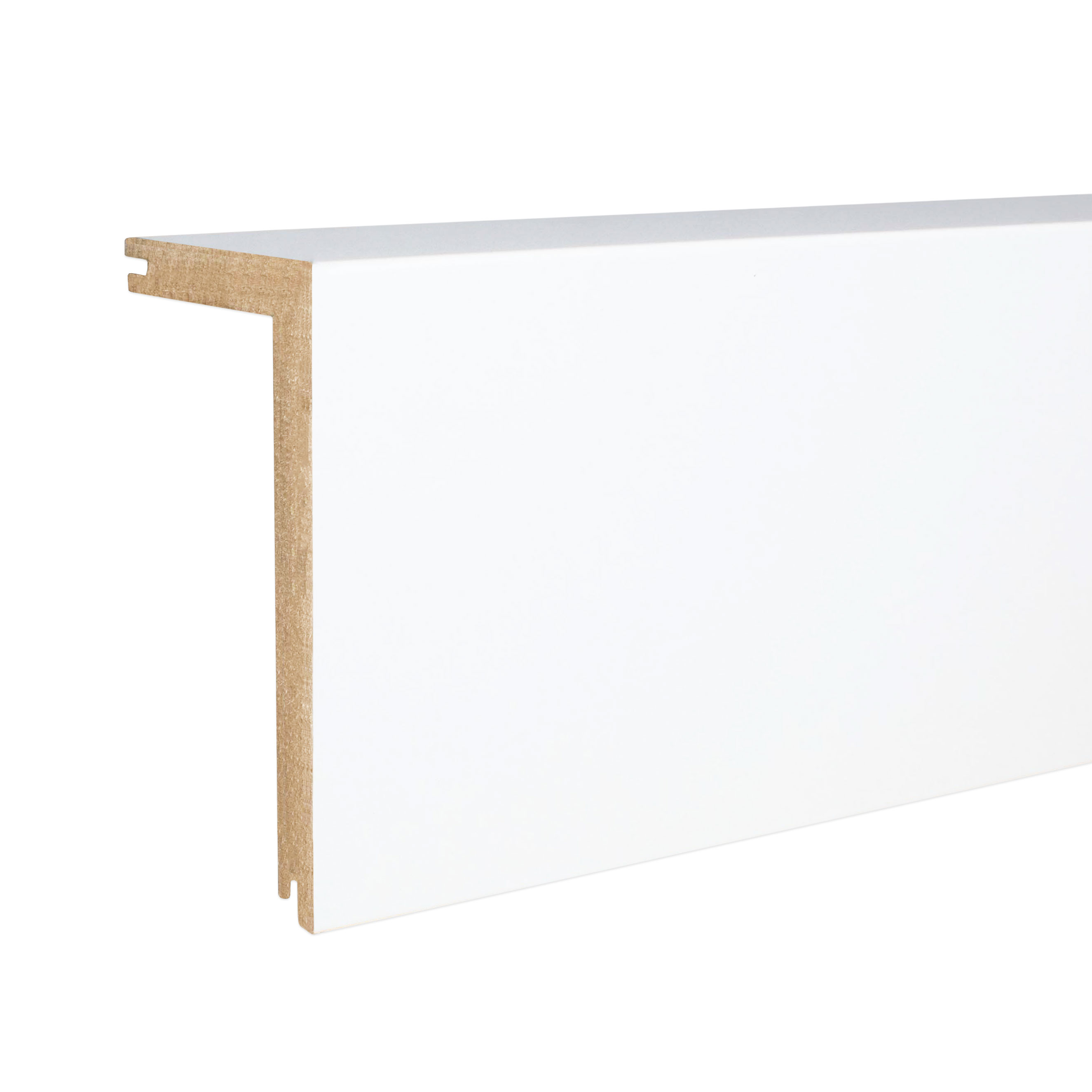 PROVISTON Heizrohrabdeckleiste 41 x 2400 mm MDF Weiß Abdeckleiste Rohrverkleidung