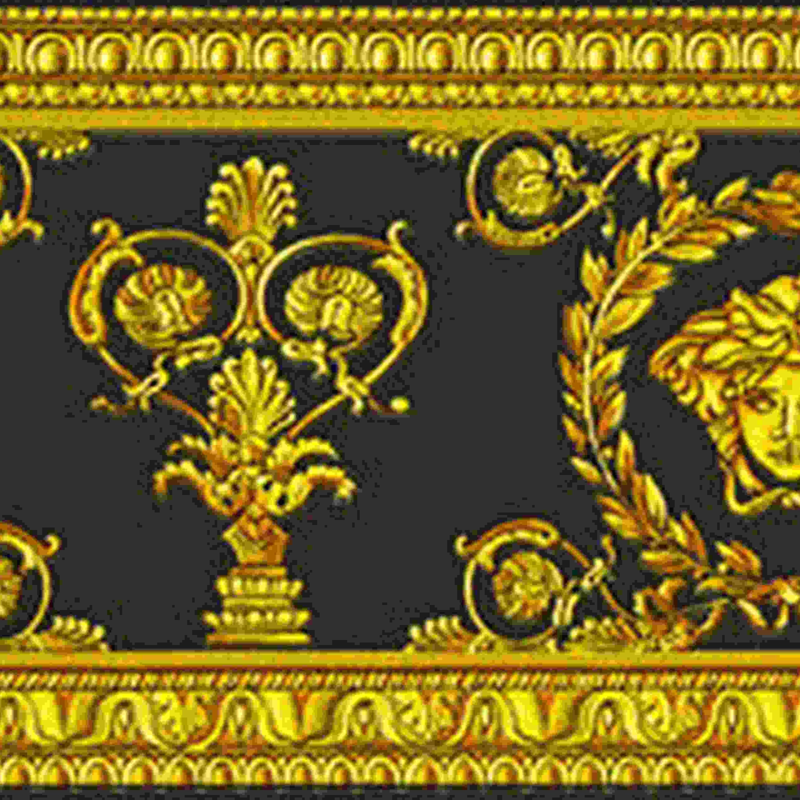A.S. Creation | Versace 3 | 343051 | Vliesbordüre | Borte | 0.09 x 5 m | Gelb