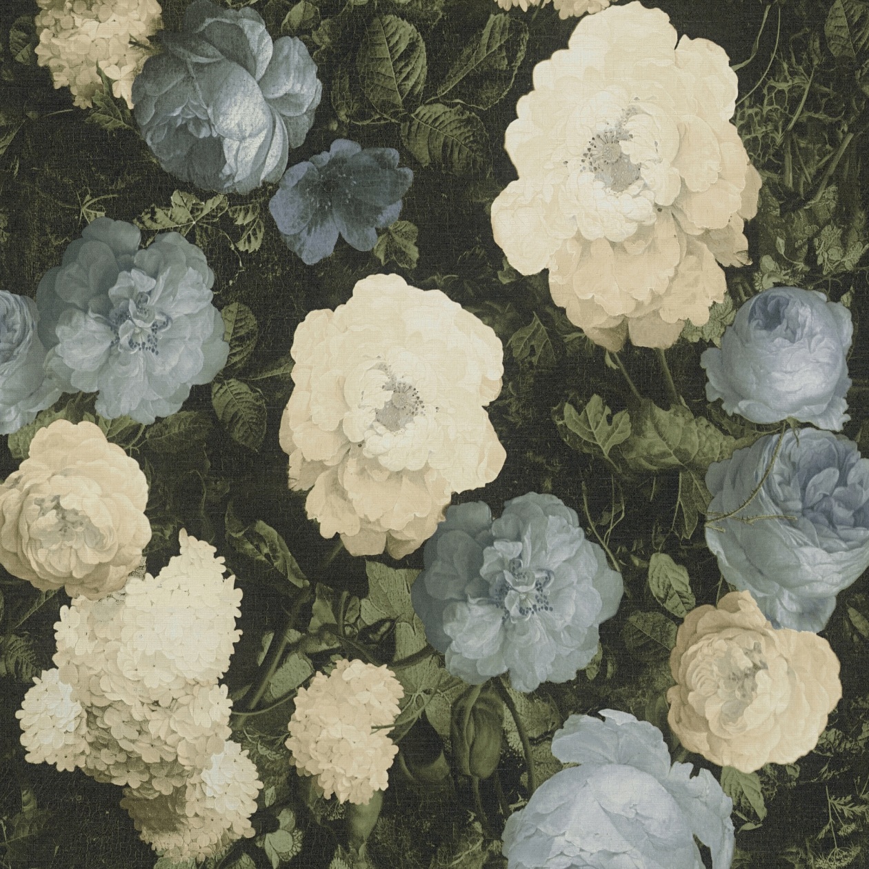 A.S. Creation | History of Art | 376502 | Vliestapete | Blumenoptik | 0.53 x 10.05 m | Blau