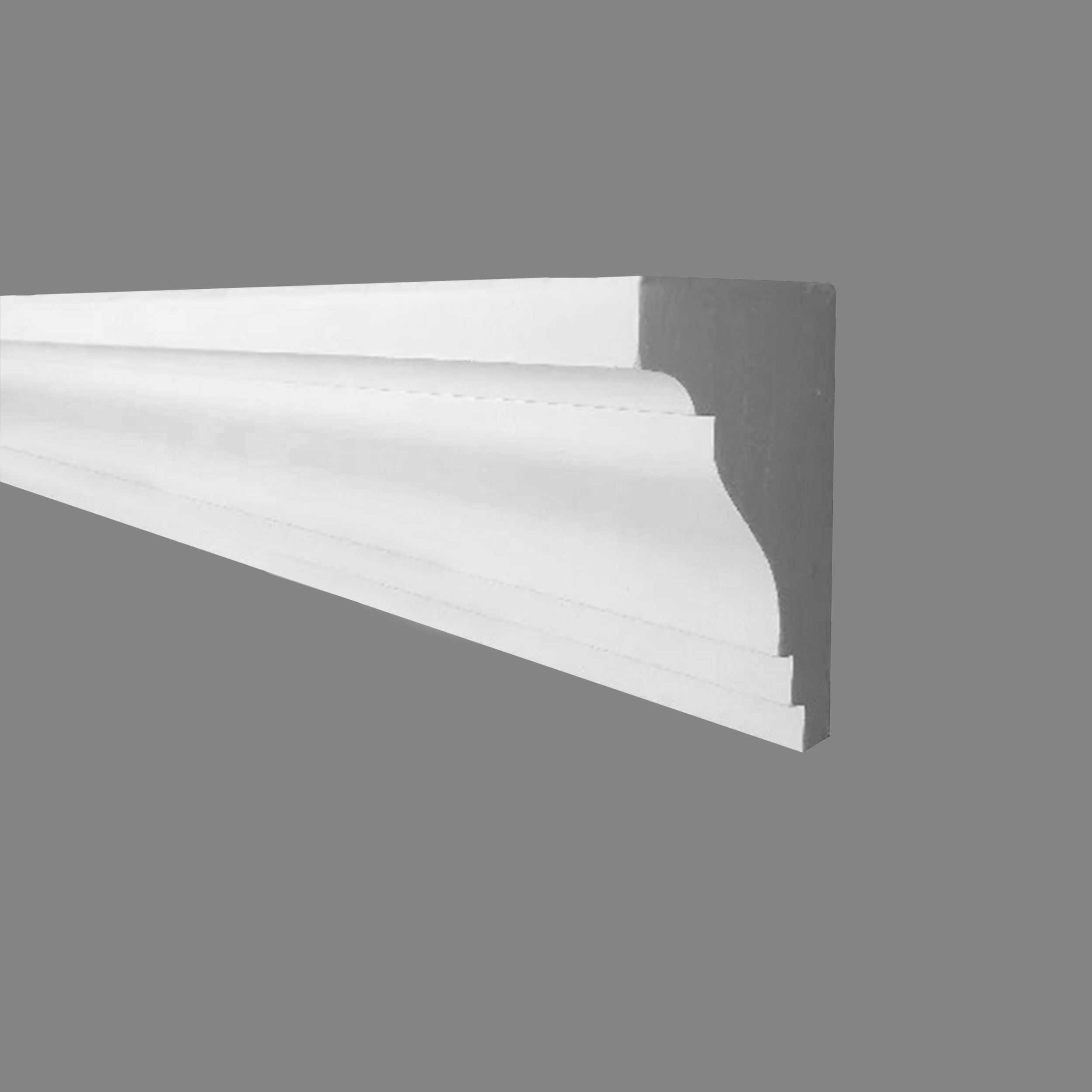 PROVISTON | Gipsleiste Regensburg | Echter Gipsstuck | 60 x 100 x 1000 mm | Stuckleisten aus Gips