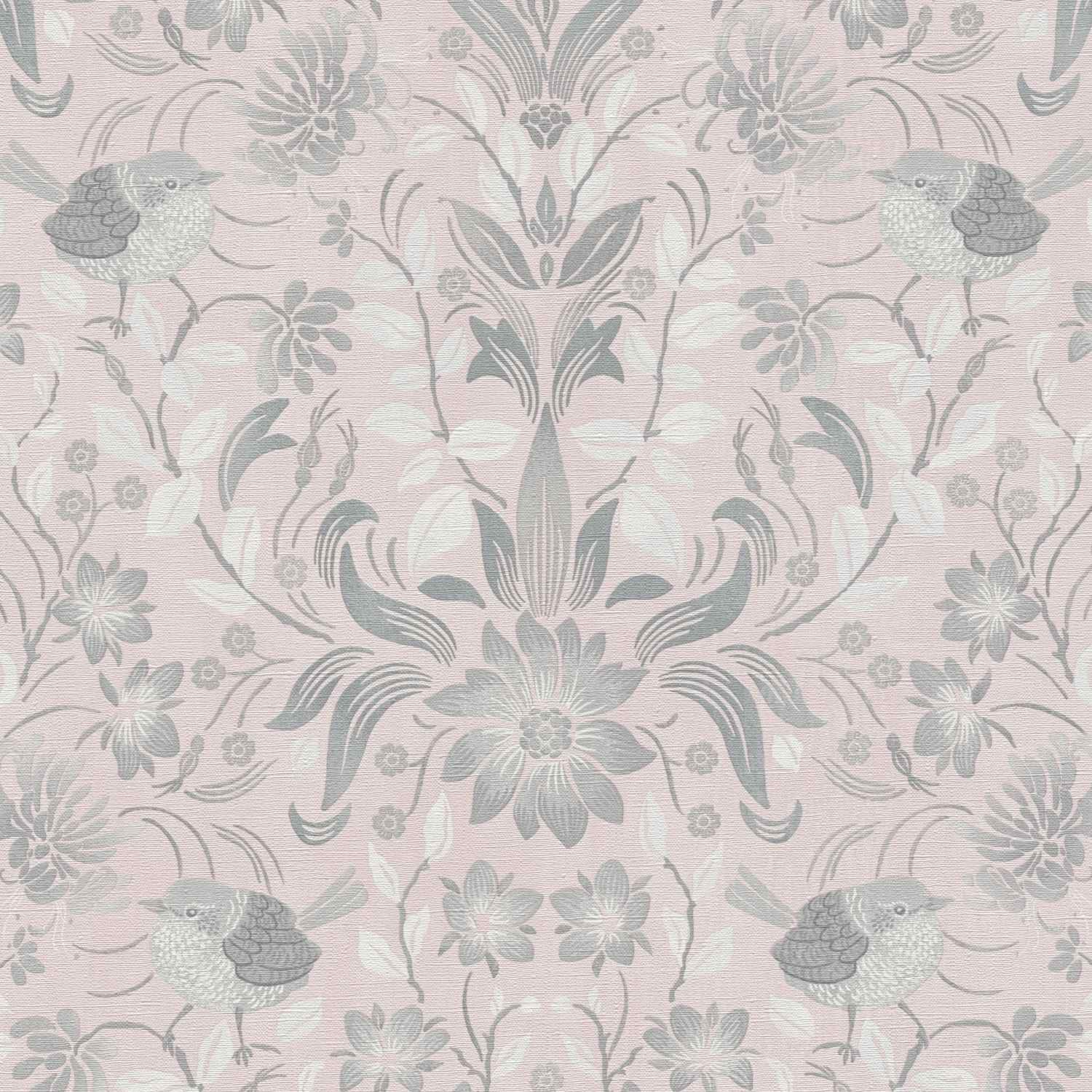 A.S. Creation | Maison Charme | 390752 | Vliestapete | Blumenoptik | 10.05 x 0.53 m | Rosa