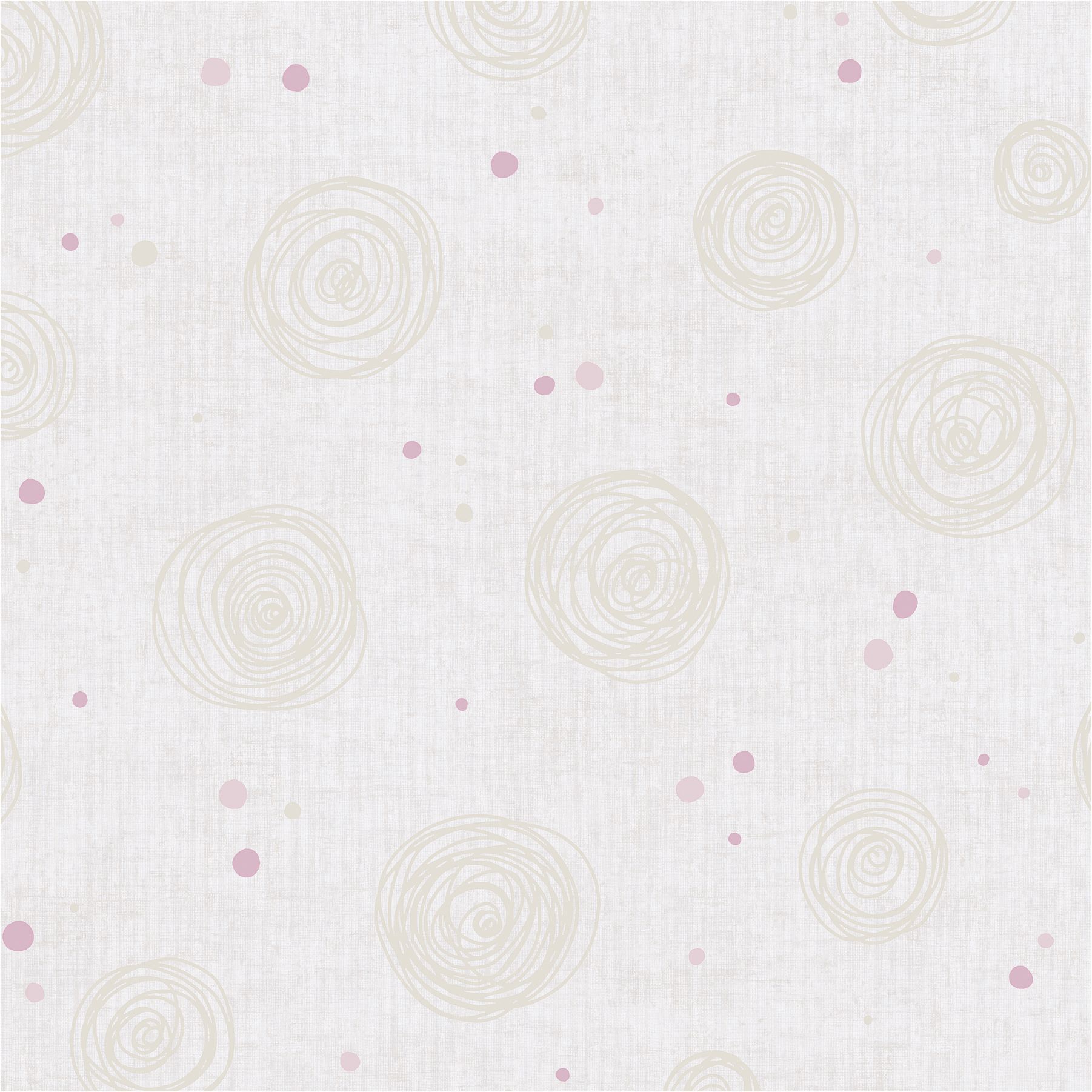 Vliestapete 771393 Beige Creme Muster Motive Tapete Kinderzimmer Lilly & Luis Kreise A.S. Création