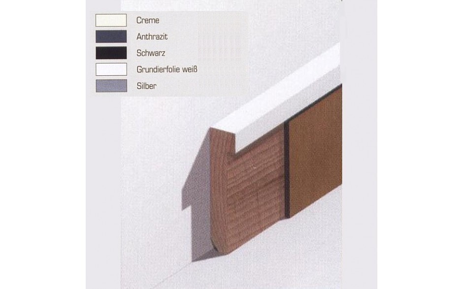 Design Fußleiste für Vinylboden "Frankfurt" - schwarz - 6 mm Höhe (MDF foliert - 725.5129) (Default) 3