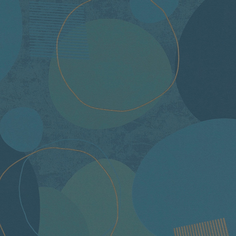 A.S. Creation | Geo Effect | 385953 | Vliestapete | Muster & Motive | 10.05 x 0.53 m | Blau