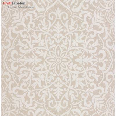 Rasch Textil Vision | 022812 | Vliestapete Muster & Motive | 0.52 m x 10.05 m | Beige