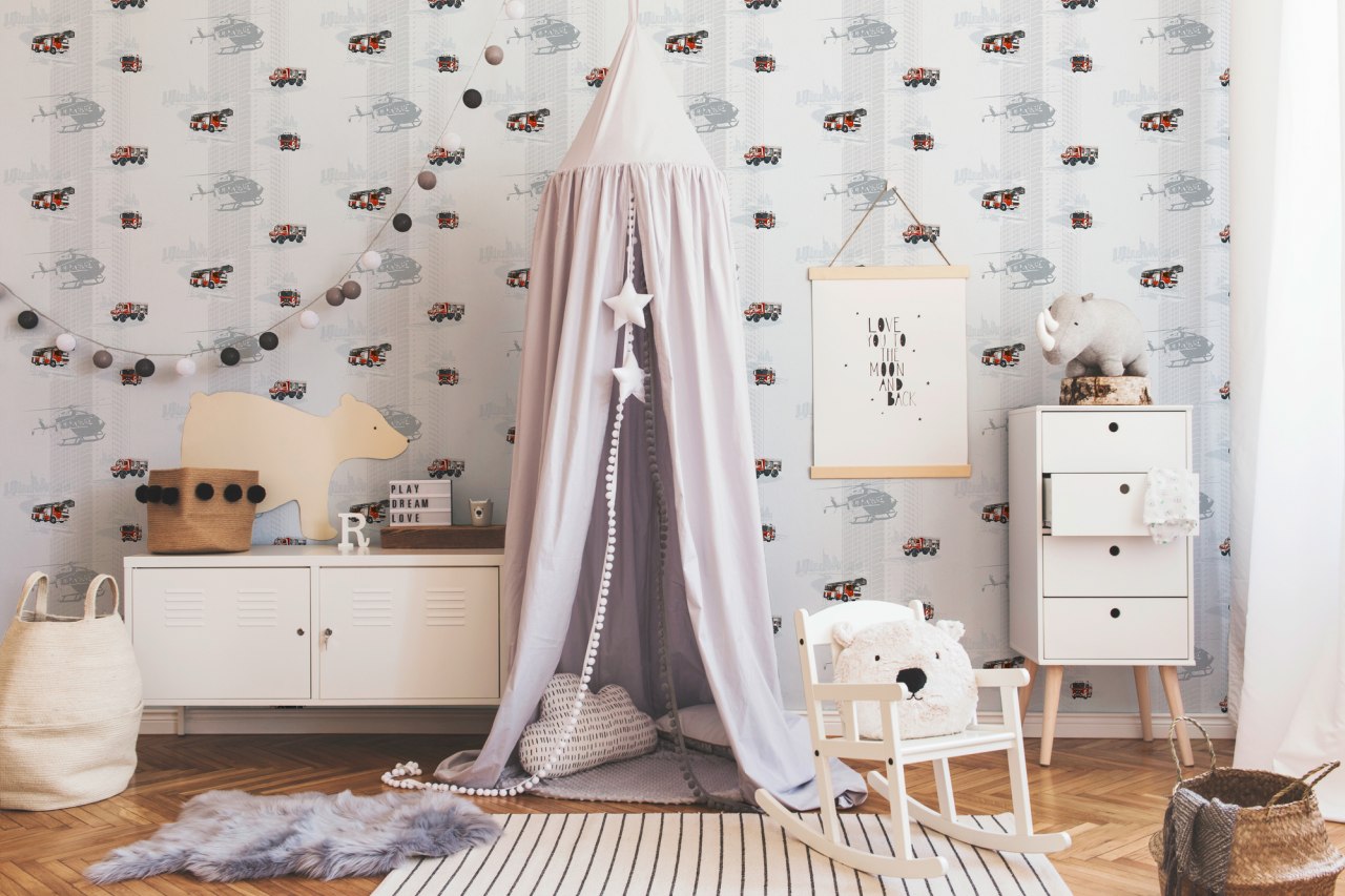 A.S. Creation | Little Stars | 358131 | Vliestapete | Kinderzimmer | 0.53 x  10.05 m | Grau