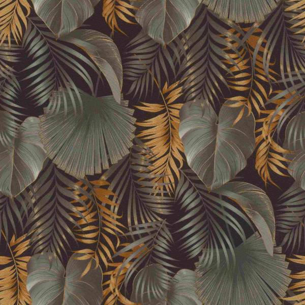 Rasch | Rhapsody | 462043 | Vliestapete | Botanisch | 10.05 x 0.53 m | Grau | Schwarz | Gold Rasch | Rhapsody | 462043 | Vliestapete | Botanisch | 10.05 x 0.53 m | Grau | Schwarz | Gold