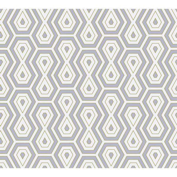 A.S. Creation | Jungle Chic | 377076 | Vliestapete | Vintage | 0.53 x 10.05 m | Grau | Weiß | Gold A.S. Creation | Jungle Chic | 377076 | Vliestapete | Vintage | 0.53 x 10.05 m | Grau | Weiß | Gold