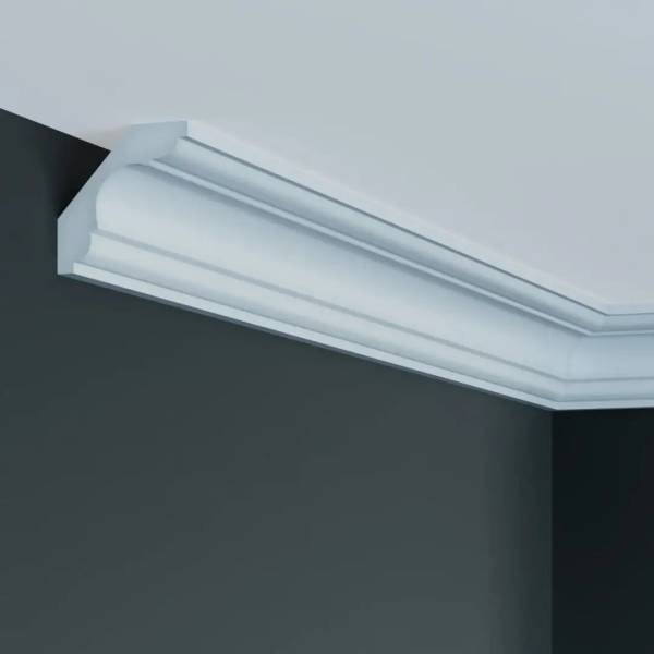 Elite Decor | Stuckleiste P908 | Polyurethan | 59 x 59 x 2000 mm | Styropor Deckenleiste | Weiß Elite Decor | Stuckleiste P908 | Polyurethan | 59 x 59 x 2000 mm | Styropor Deckenleiste | Weiß