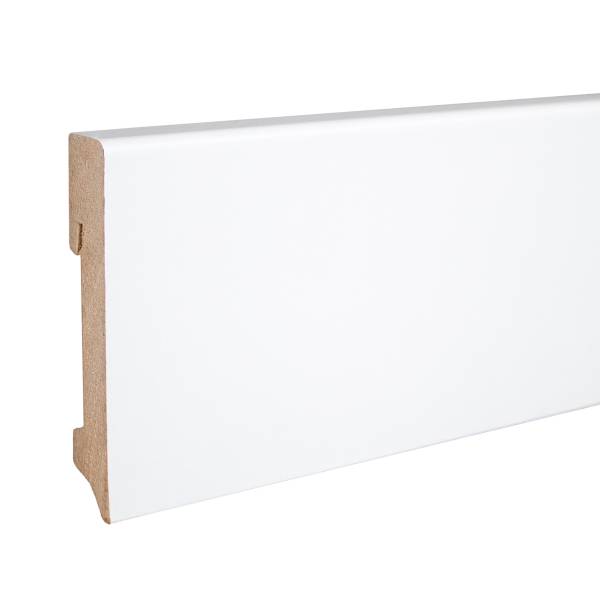 Neuhofer Sockelleiste "Gabiano" FU096L MDF 16 x 90 x 2400 mm Weiß Fußleiste Neuhofer Sockelleiste "Gabiano" FU096L MDF 16 x 90 x 2400 mm Weiß Fußleiste