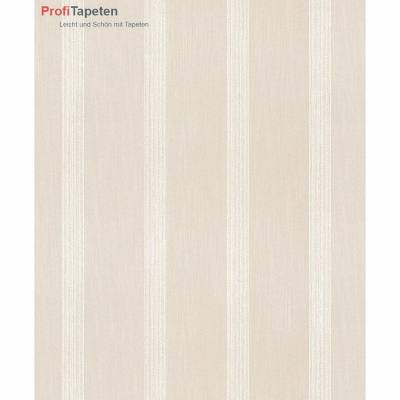 Rasch Textil Liaison | 078007 | Vliestapete Streifen | 0.53 m x 10.05 m | Beige