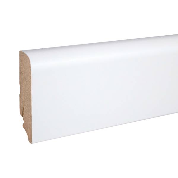 Neuhofer Sockelleiste "Calusso" FU088L MDF 19 x 70 x 2400 mm Weiß Fußleiste Neuhofer Sockelleiste "Calusso" FU088L MDF 19 x 70 x 2400 mm Weiß Fußleiste