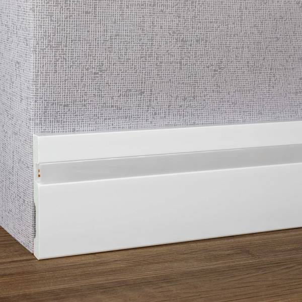 PROVISTON Licht Sockelleiste Kunststoff Weiß | 15 x 100 x 2000 mm moderne Lichtleiste eckiges Profil PROVISTON Licht Sockelleiste Kunststoff Weiß | 15 x 100 x 2000 mm moderne Lichtleiste eckiges Profil