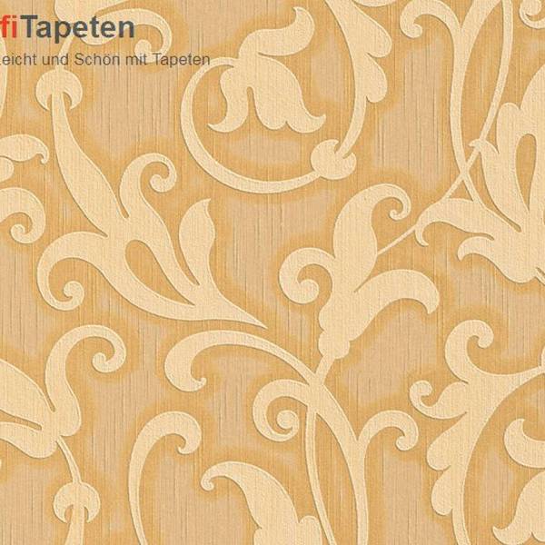 A.S. Creation | Tessuto | 954903 | Vliestapete | Blumenoptik | 0.53 x 10.05 m | Gelb