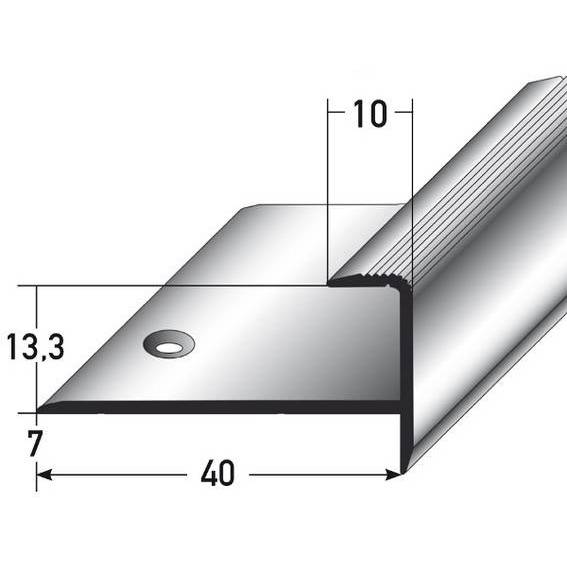 Auer | Einfass- & Abschlussprofile Embrun | B 40 mm | Einfasshöhe 13.3 mm | Aluminium eloxiert Auer | Einfass- & Abschlussprofile Embrun | B 40 mm | Einfasshöhe 13.3 mm | Aluminium eloxiert