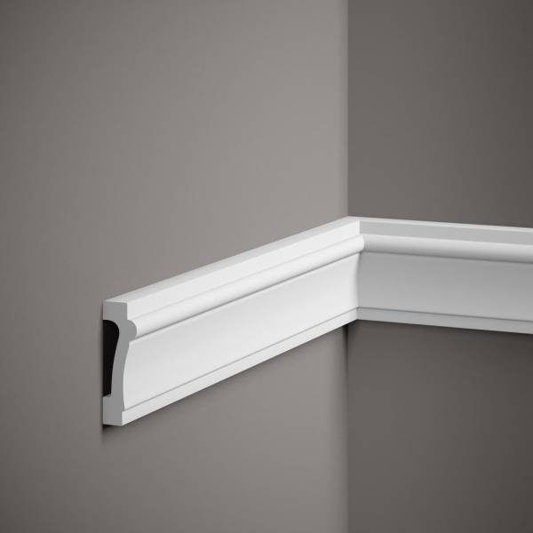 PROVISTON | Zierleiste "NE007" | 23 x 73 x 2000 mm | Weiß | Wandleiste | Wanddekoration | Hochwertig PROVISTON | Zierleiste "NE007" | 23 x 73 x 2000 mm | Weiß | Wandleiste | Wanddekoration | Hochwertig