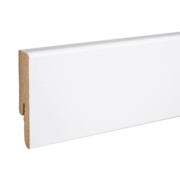 Neuhofer Sockelleiste "Euskirchen" FU054L MDF 12 x 58 x 2400 mm Weiß Fußleiste Neuhofer Sockelleiste "Euskirchen" FU054L MDF 12 x 58 x 2400 mm Weiß Fußleiste
