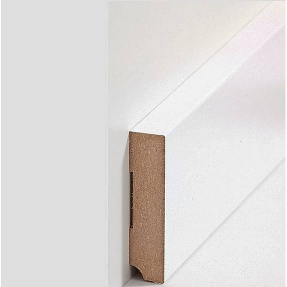 Sockelleisten "Jena" - weiß (MDF foliert / 721.198) Sockelleisten "Jena" - weiß (MDF foliert / 721.198)