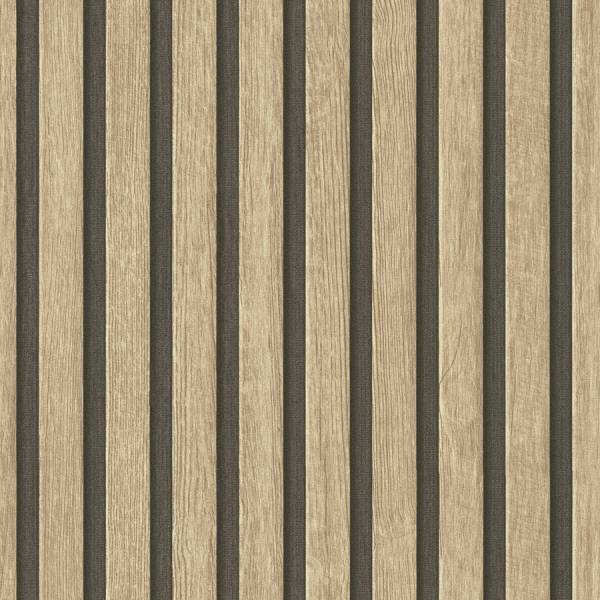 A.S. Creation | Holzpaneele | Lamellen | 391091 | Vliestapete | Streifen | 0.53 x 10.05 m | Beige A.S. Creation | Holzpaneele | Lamellen | 391091 | Vliestapete | Streifen | 0.53 x 10.05 m | Beige