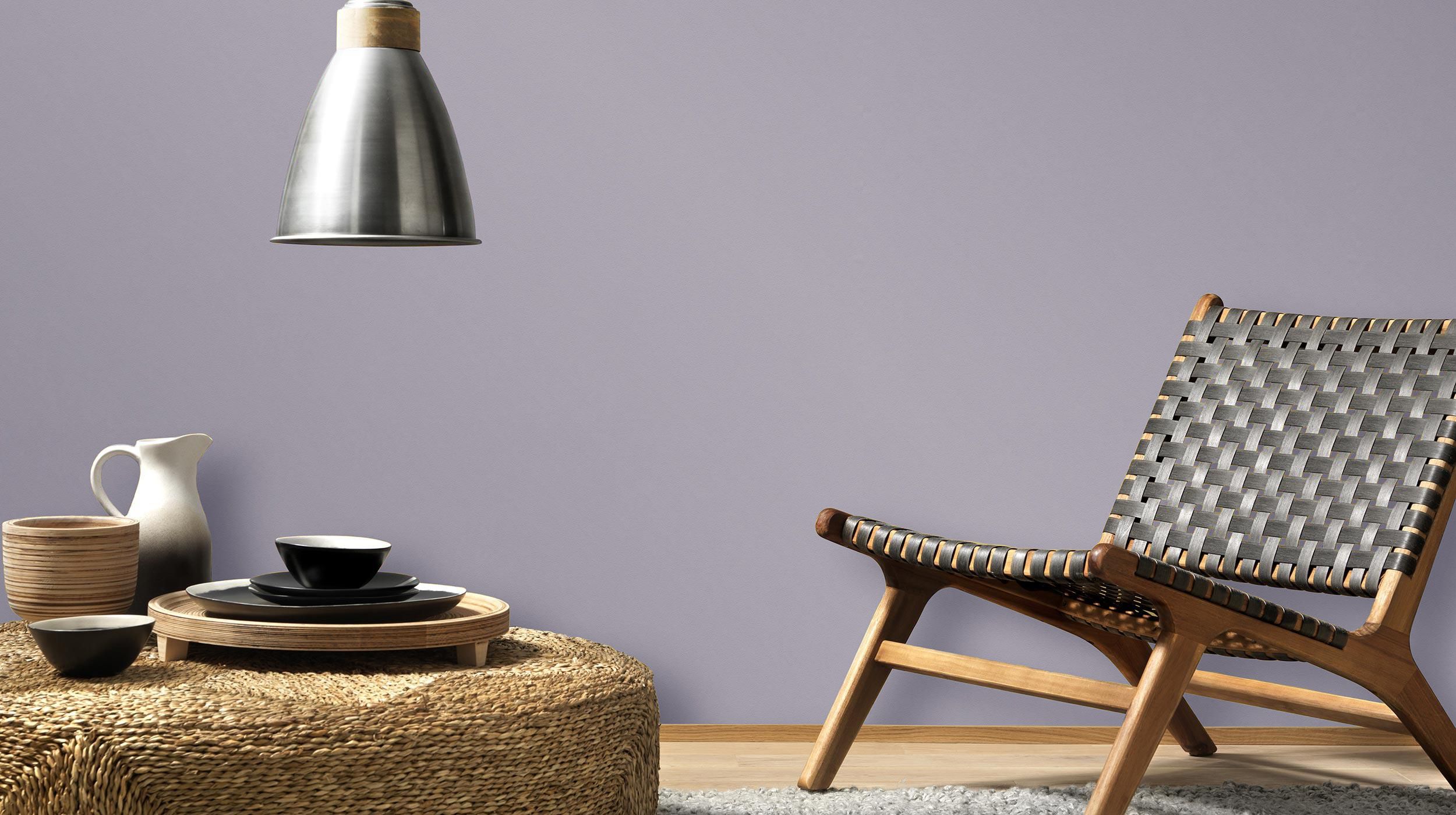 Wandfarbe in Violett