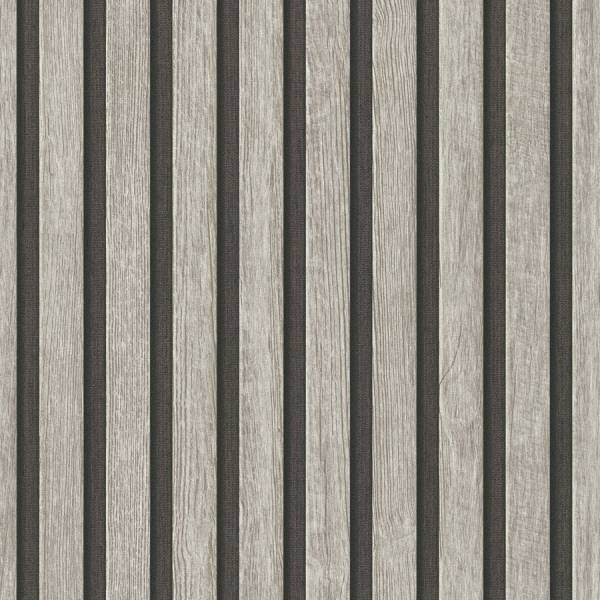A.S. Creation | Holzpaneele | Lamellen | 391092 | Vliestapete | Streifen | 0.53 x 10.05 m | Grau A.S. Creation | Holzpaneele | Lamellen | 391092 | Vliestapete | Streifen | 0.53 x 10.05 m | Grau