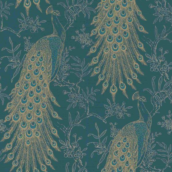 Rasch | Selection | 405804 | Vliestapete | Muster & Motive | 10.05 x 0.53 m | Blau | Gold Rasch | Selection | 405804 | Vliestapete | Muster & Motive | 10.05 x 0.53 m | Blau | Gold