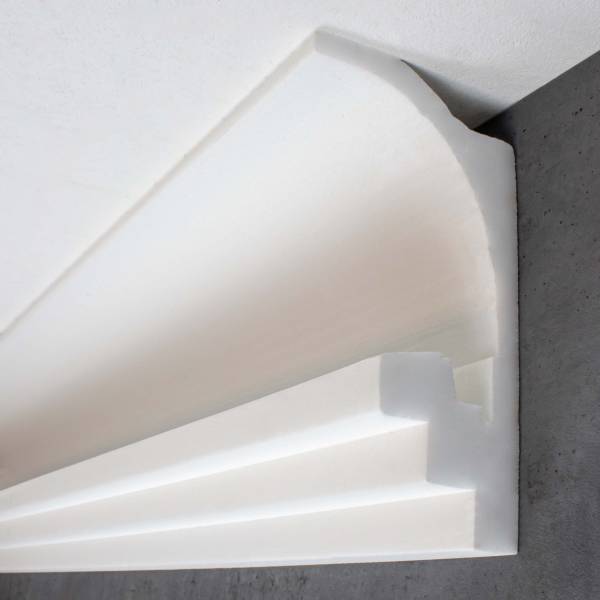 PROVISTON | Lichtleiste "LL8" | Polystyrol Stuckleiste | 93 x 182 x 2000 mm | Weiß | Deckenleiste PROVISTON | Lichtleiste "LL8" | Polystyrol Stuckleiste | 93 x 182 x 2000 mm | Weiß | Deckenleiste