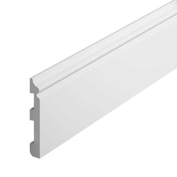 PROVISTON | Sockelleiste "NE018" | 13 x 80 x 2000 mm | Weiß | Fußleiste | Polystyrol | Wohndeko PROVISTON | Sockelleiste "NE018" | 13 x 80 x 2000 mm | Weiß | Fußleiste | Polystyrol | Wohndeko