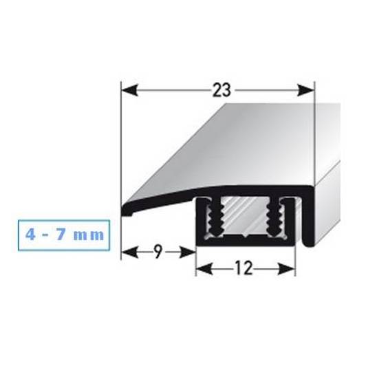 PROVISTON | Einfass- & Abschlussprofile Scranton | B 23 mm | Einfasshöhe 4 - 7 mm | Alu eloxiert PROVISTON | Einfass- & Abschlussprofile Scranton | B 23 mm | Einfasshöhe 4 - 7 mm | Alu eloxiert
