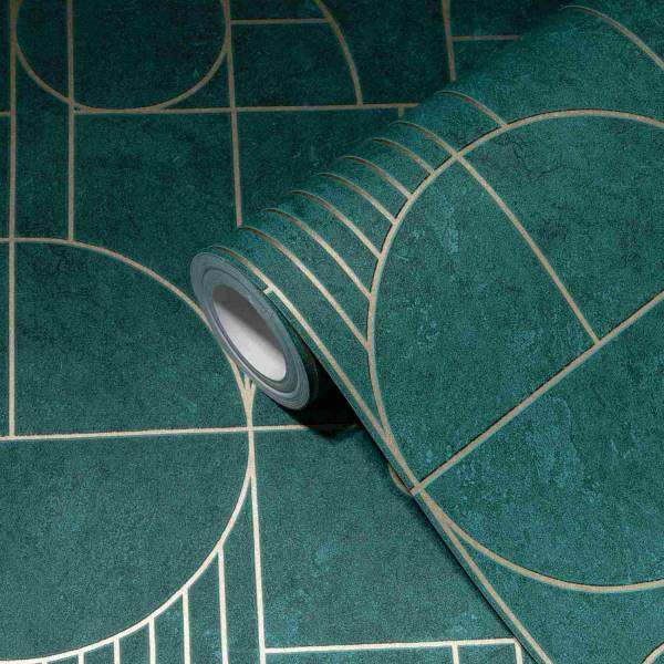 A.S. Creation | MY HOME. MY SPA. | 386993 | Vliestapete | Geometrisch | 0.53 x 10.05 m | Grün A.S. Creation | MY HOME. MY SPA. | 386993 | Vliestapete | Geometrisch | 0.53 x 10.05 m | Grün