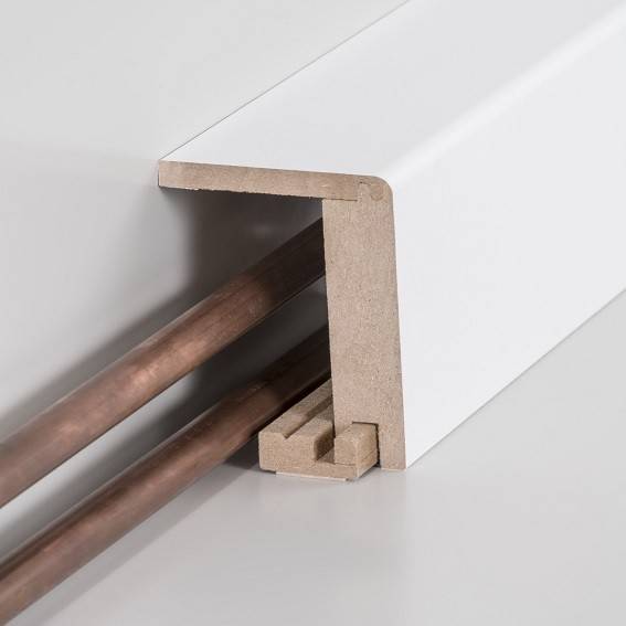 Südbrock | Heizrohrabdeckleiste bis 88 mm | 720.9664.31 | MDF | 64 x 96 x 2500 mm | Weiß Südbrock | Heizrohrabdeckleiste bis 88 mm | 720.9664.31 | MDF | 64 x 96 x 2500 mm | Weiß