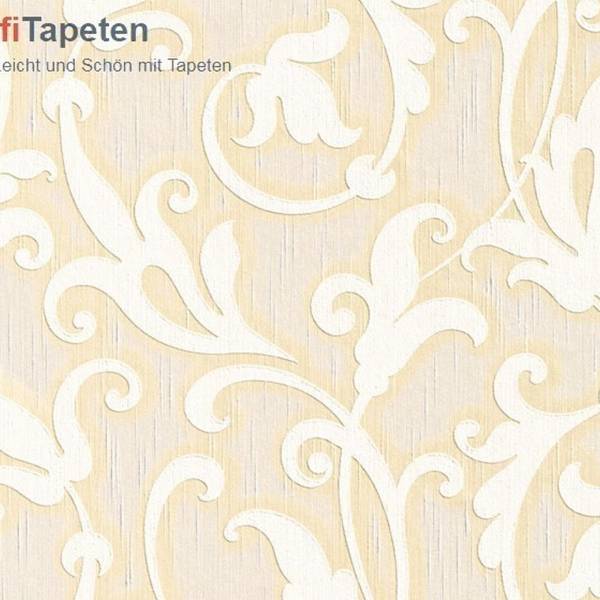 A.S. Creation | Tessuto | 954907 | Vliestapete | Blumenoptik | 0.53 x 10.05 m | Beige
