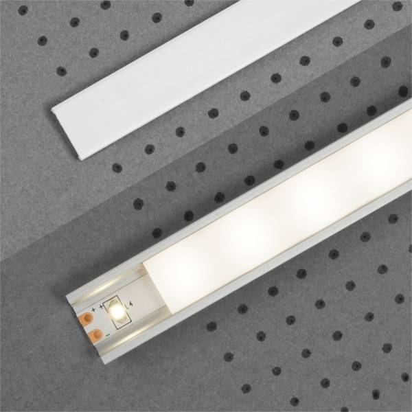 Topmet | Klick Abdeckung für LED-Aluminiumprofile | Typ "F" | Robust | Langlebig Topmet | Klick Abdeckung für LED-Aluminiumprofile | Typ "F" | Robust | Langlebig