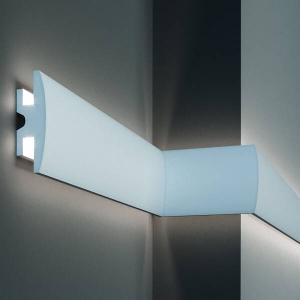 Elite Decor Lichtleiste KD305| Polystyrol 90 x 50 x 1150 mm Weiß Styropor Deckenleiste Elite Decor Lichtleiste KD305| Polystyrol 90 x 50 x 1150 mm Weiß Styropor Deckenleiste