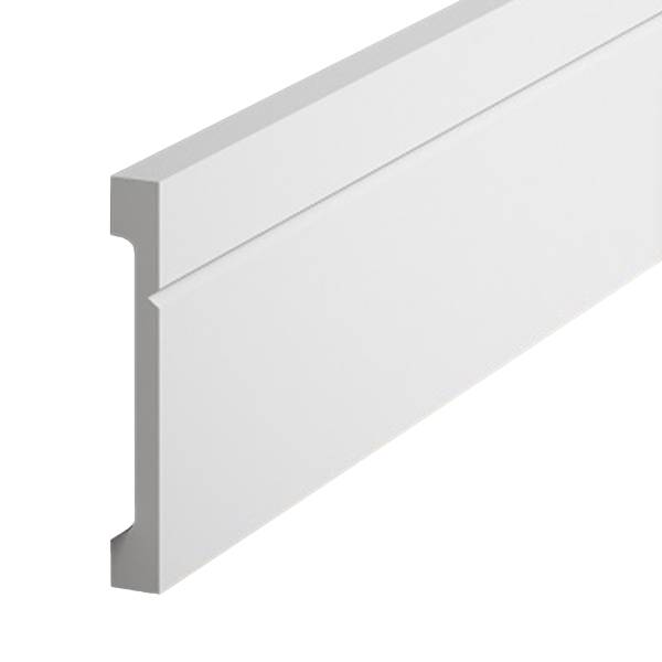 PROVISTON | Sockelleiste "NE356P" | 15 x 110 x 2000 mm | Satin Weiß | Fußleiste | Mit Kabelkanal PROVISTON | Sockelleiste "NE356P" | 15 x 110 x 2000 mm | Satin Weiß | Fußleiste | Mit Kabelkanal